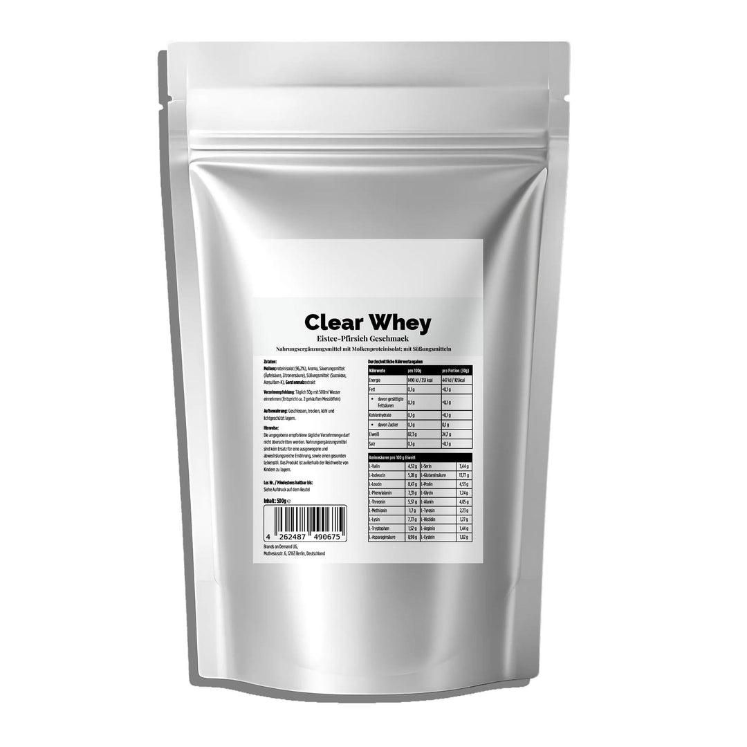 Clear Whey Isolat — Pfirsich-Eistee, 500 g