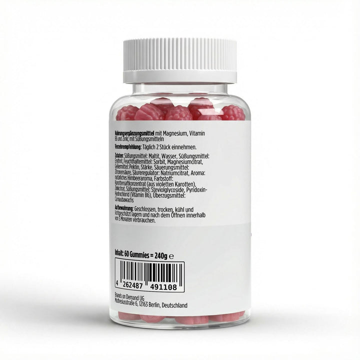Magnesium + Zink + B6 Gummies — 60 Stück