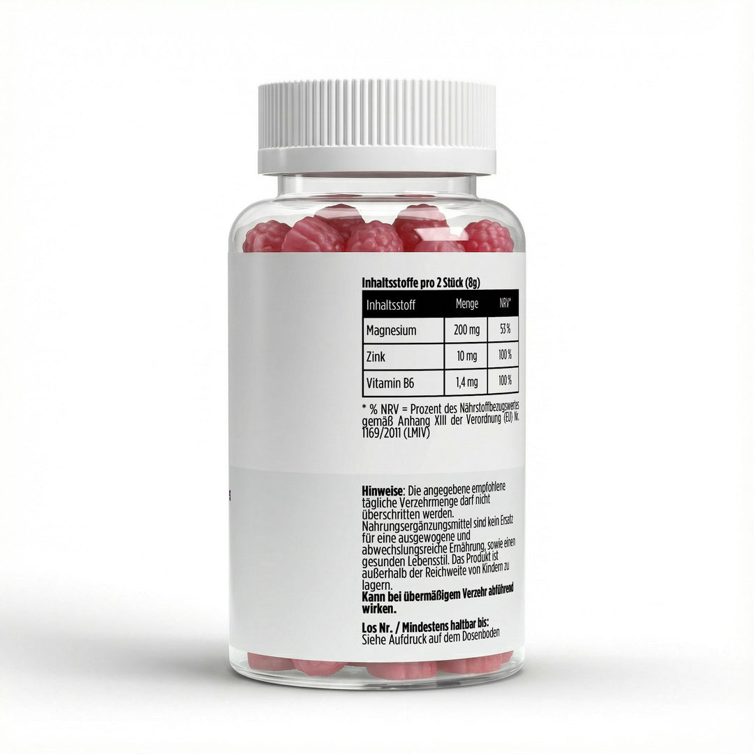 Magnesium + Zink + B6 Gummies — 60 Stück