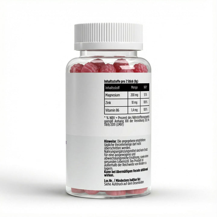 Magnesium + Zink + B6 Gummies — 60 Stück