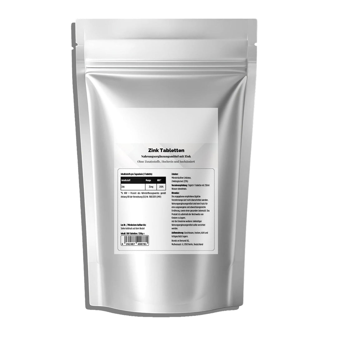 Zinc bisglycinate tablets