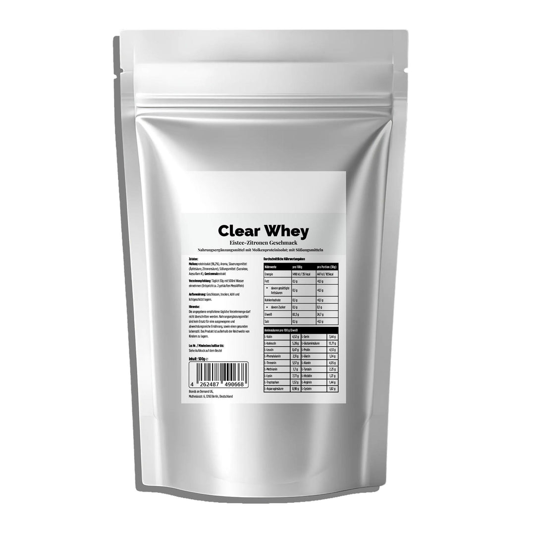 Clear Whey Isolat — Zitronen-Eistee, 500 g
