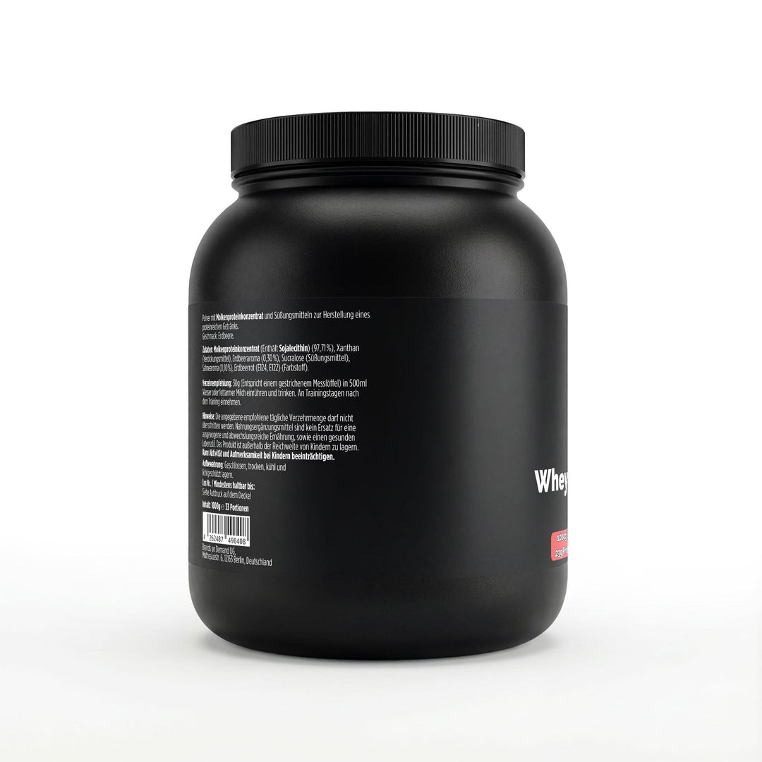 Premium Whey Protein — Erdbeere, 1 kg