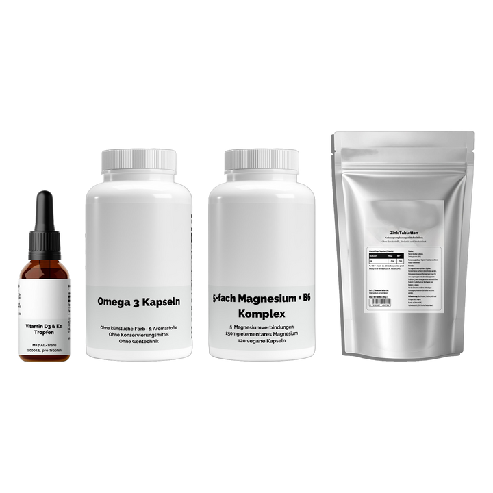 Outperformer Daily Base Stack — vitamin D3, omega 3, magnesium, zinc